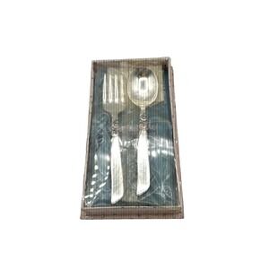 VTG Oneida Community‎ Silverplate Fork Spoon Set in Box 1960s Original Packaging